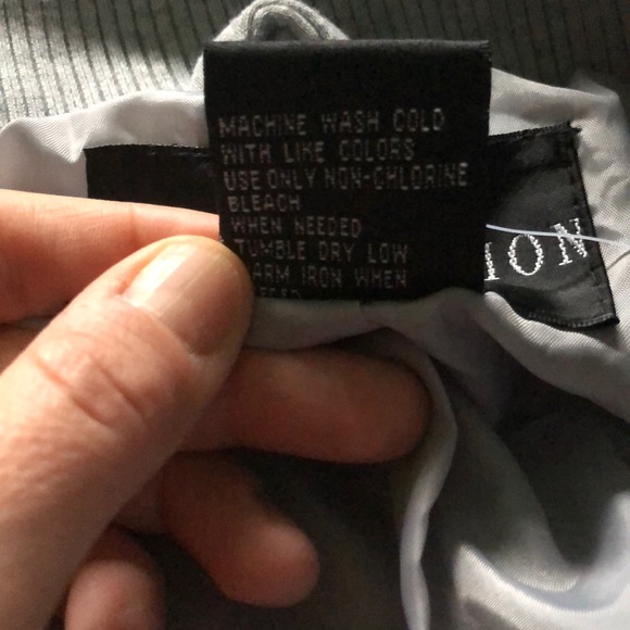 LIKE NEW- Sz XL Gray Polyester Biker Jacket - Picture 4 of 4